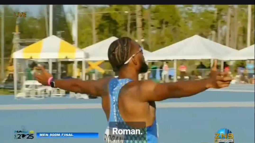Handal Roban won the 800m men in a time of 1:42:87, at the NACAC Athletics Championships 2025